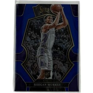 2022-23 Panini Select Premier Level Blue Prizm #197 Keegan Murray RC Rookie